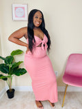 Remember Me | Mauve Front Tie Maxi Dress